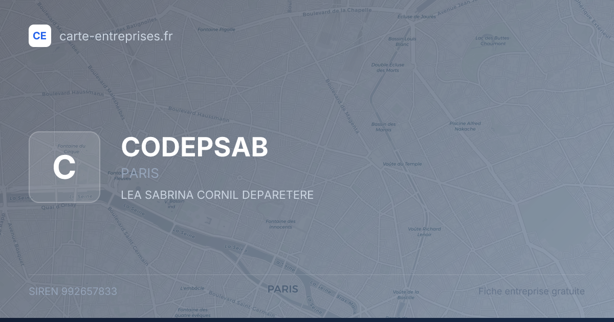 CODEPSAB — 992657833 — fiche entreprise