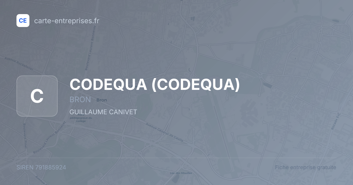 CODEQUA — 791885924 — fiche entreprise