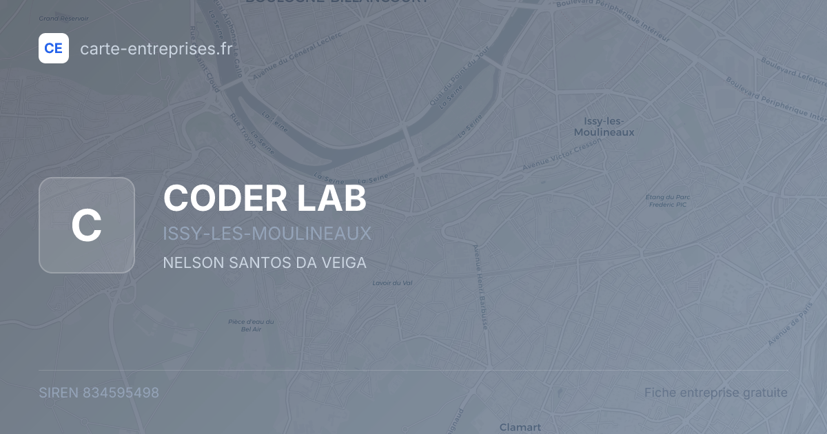 CODER LAB — 834595498 — fiche entreprise