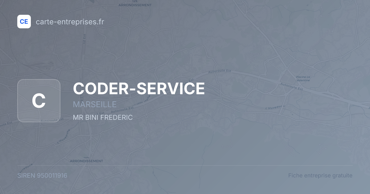 CODER-SERVICE — 950011916 — fiche entreprise