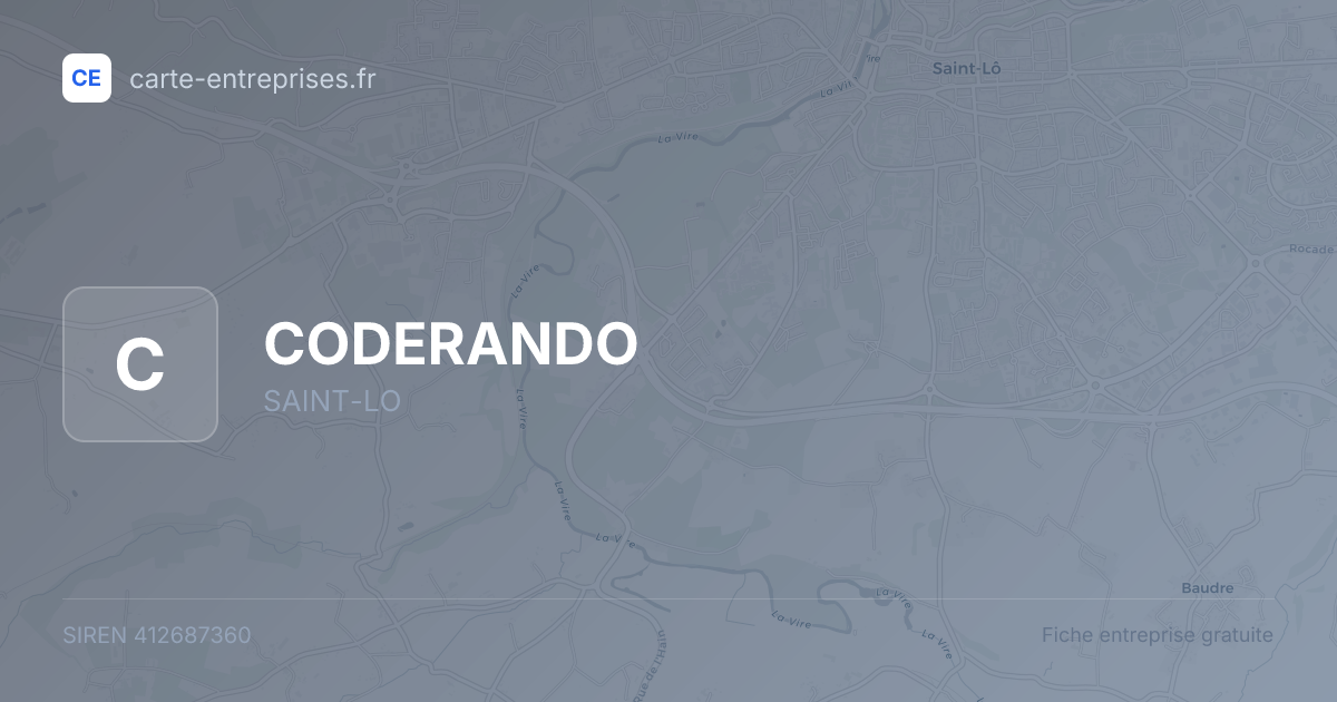CODERANDO — 412687360 — fiche entreprise