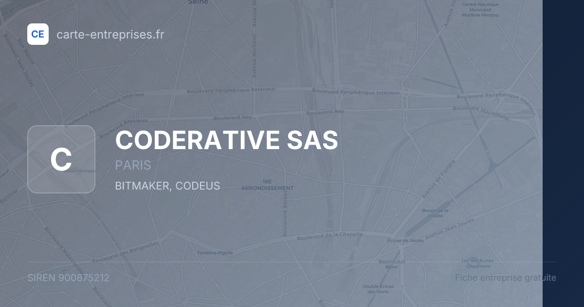 CODERATIVE SAS — 900875212 — fiche entreprise