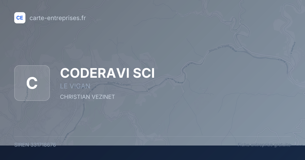 CODERAVI SCI — 331718676 — fiche entreprise