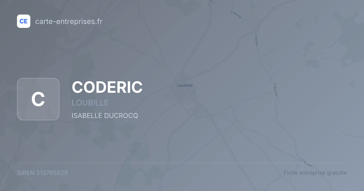CODERIC — 513765529 — fiche entreprise