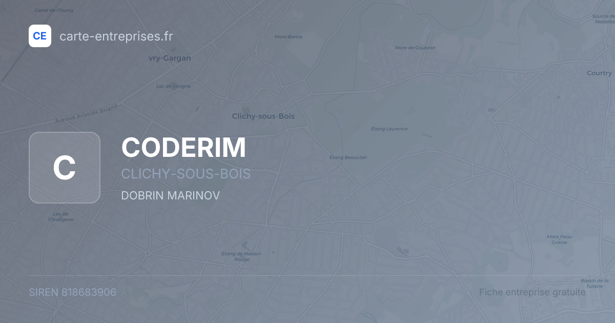 CODERIM — 818683906 — fiche entreprise