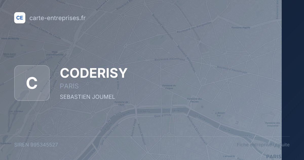 CODERISY — 995345527 — fiche entreprise