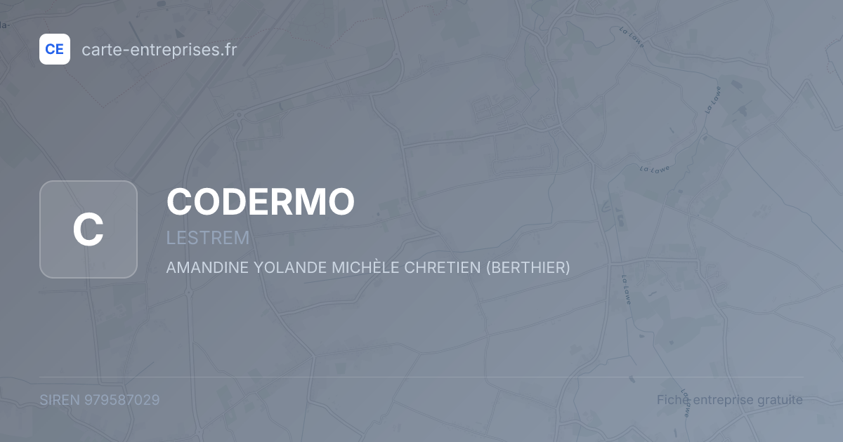 CODERMO — 979587029 — fiche entreprise