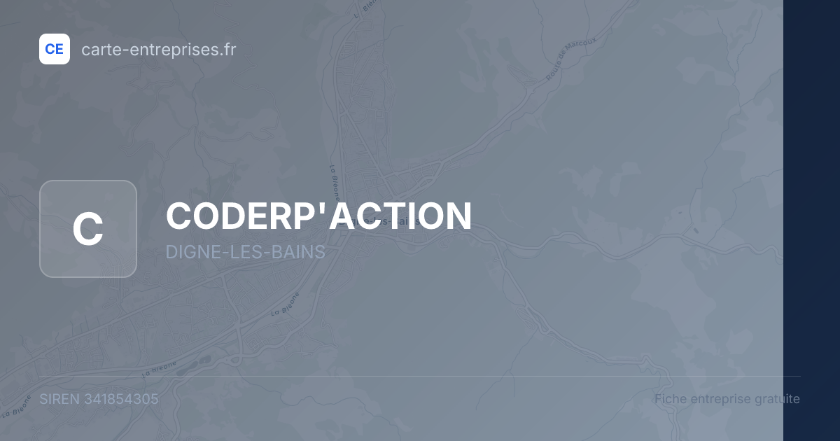 CODERP'ACTION — 341854305 — fiche entreprise
