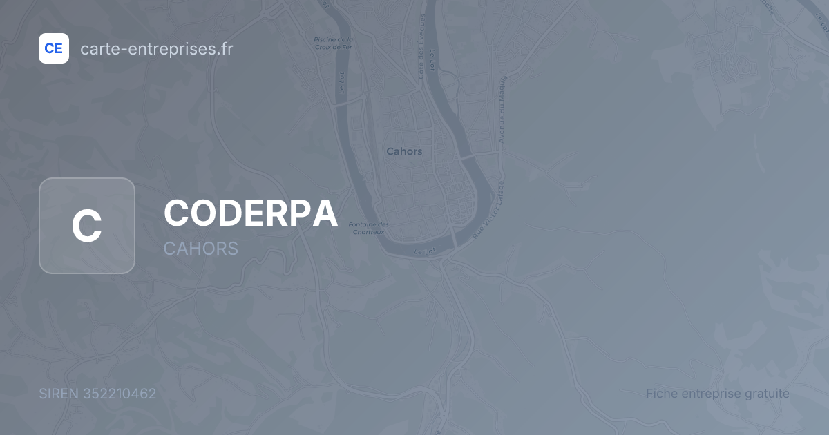 CODERPA — 352210462 — fiche entreprise
