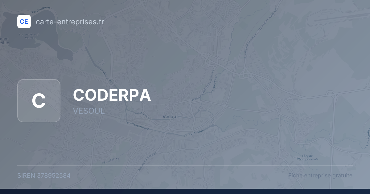 CODERPA — 378952584 — fiche entreprise