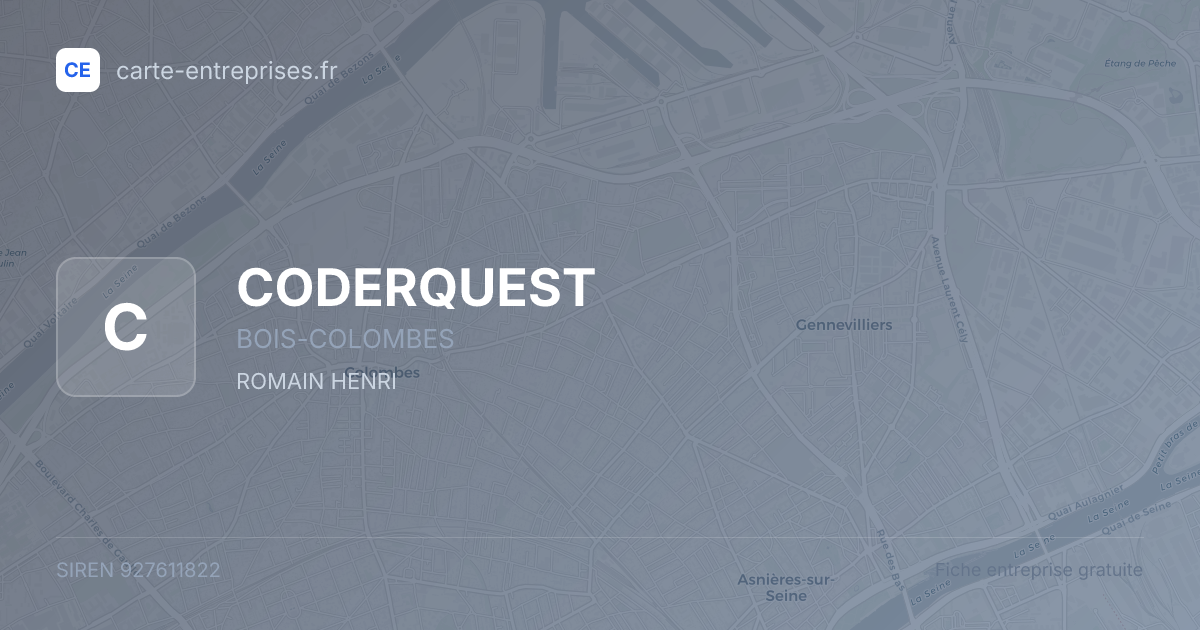 CODERQUEST — 927611822 — fiche entreprise