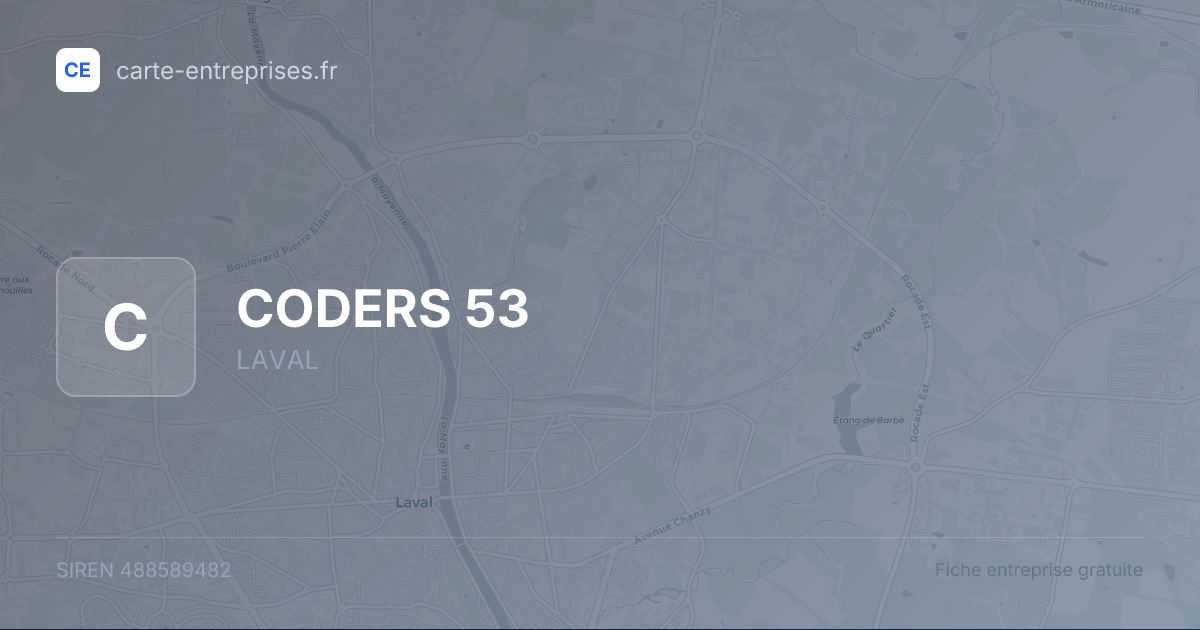 CODERS 53 — 488589482 — fiche entreprise
