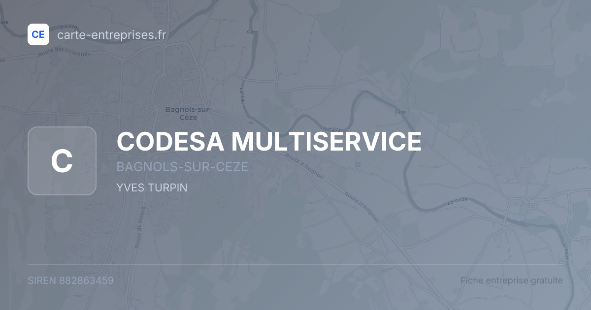 CODESA MULTISERVICE — 882863459 — fiche entreprise