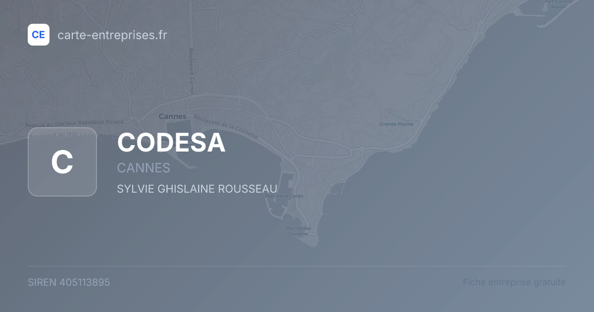 CODESA — 405113895 — fiche entreprise