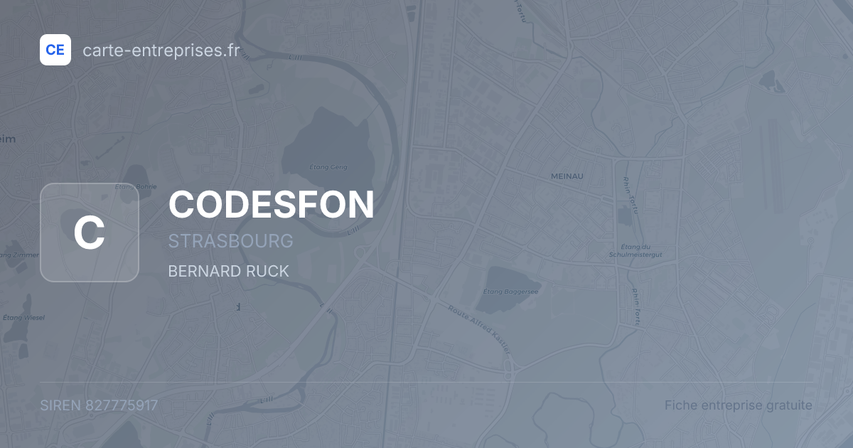 CODESFON — 827775917 — fiche entreprise