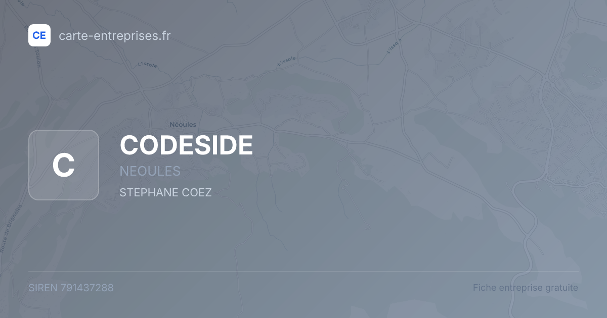 CODESIDE — 791437288 — fiche entreprise