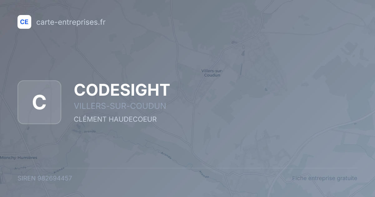 CODESIGHT — 982694457 — fiche entreprise