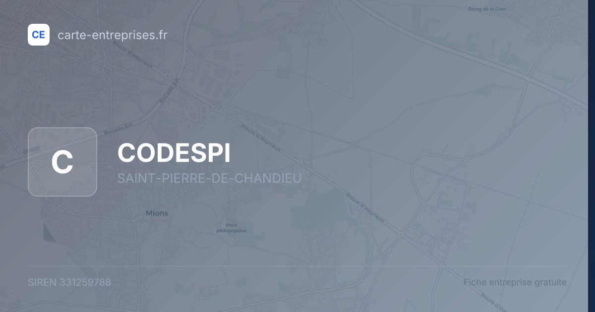 CODESPI — 331259788 — fiche entreprise