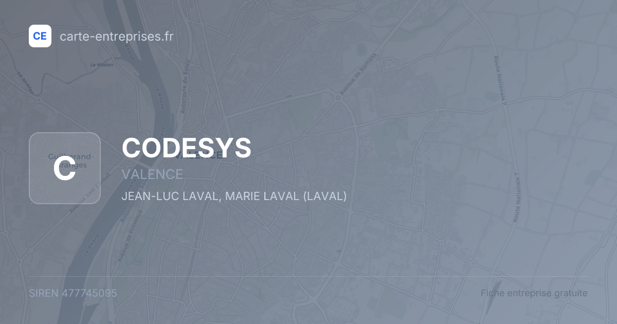 CODESYS — 477745095 — fiche entreprise