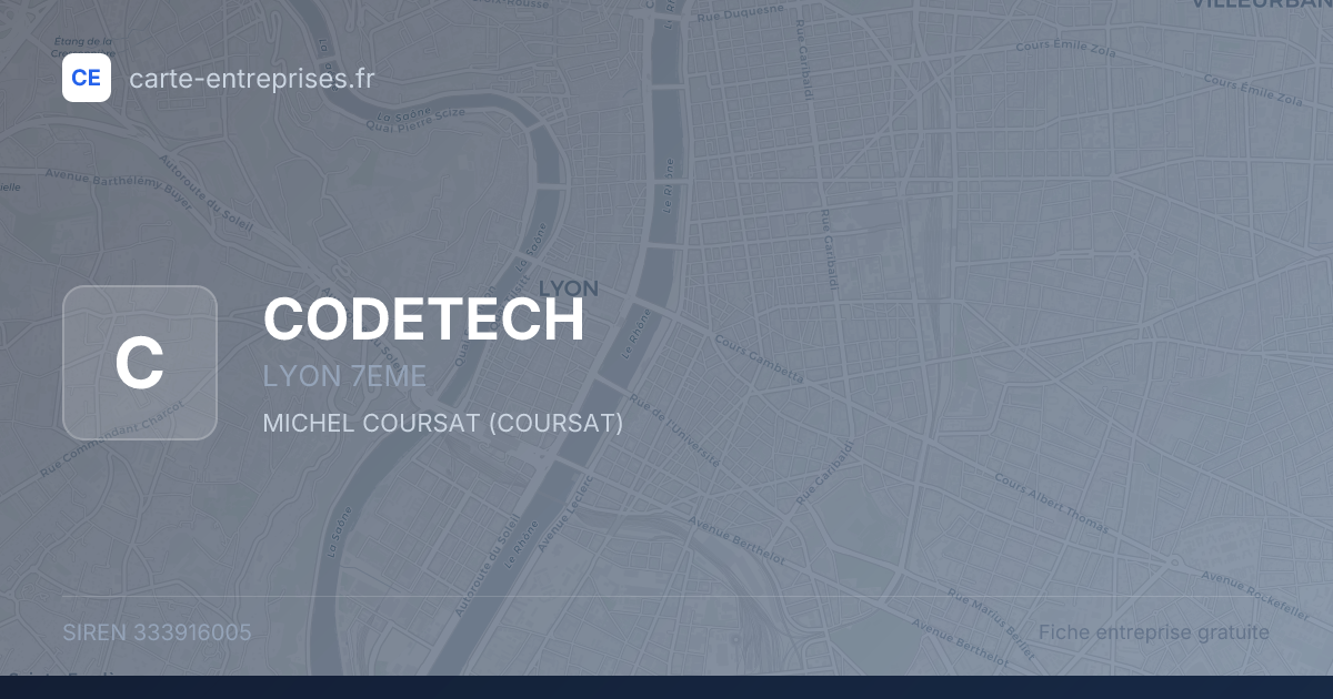 CODETECH — 333916005 — fiche entreprise