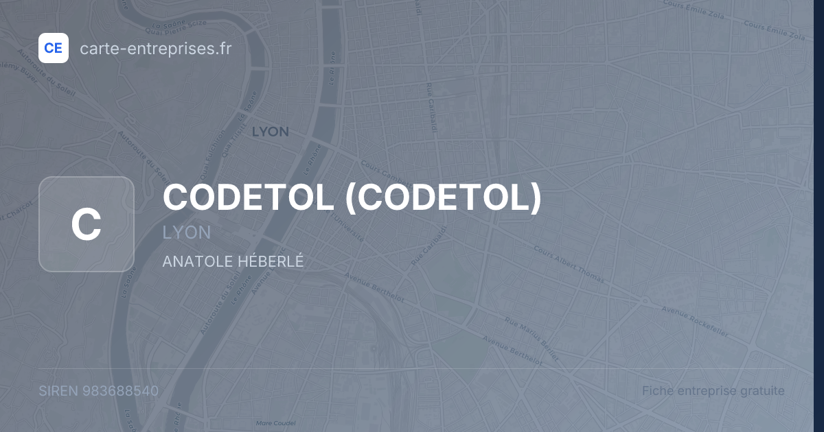 CODETOL — 983688540 — fiche entreprise