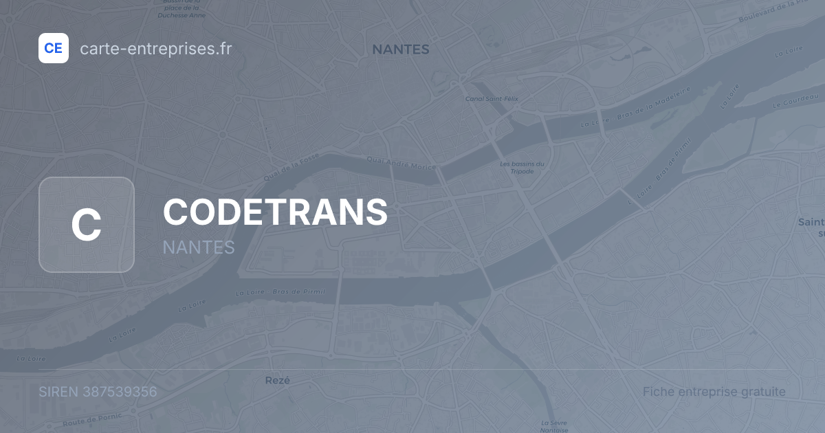 CODETRANS — 387539356 — fiche entreprise