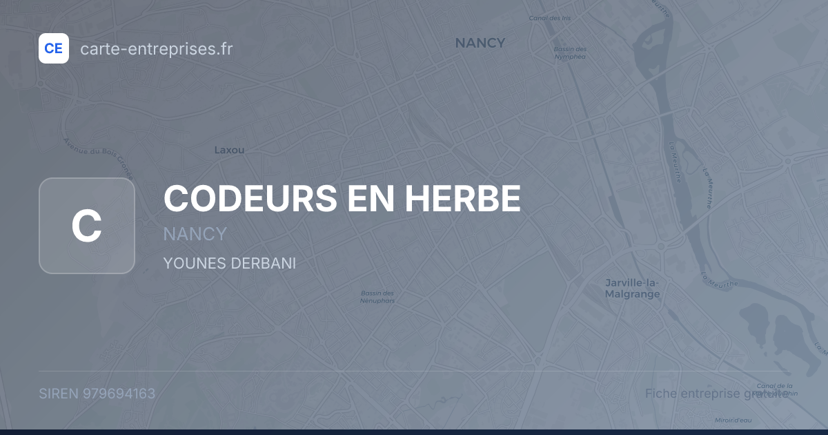 CODEURS EN HERBE — 979694163 — fiche entreprise