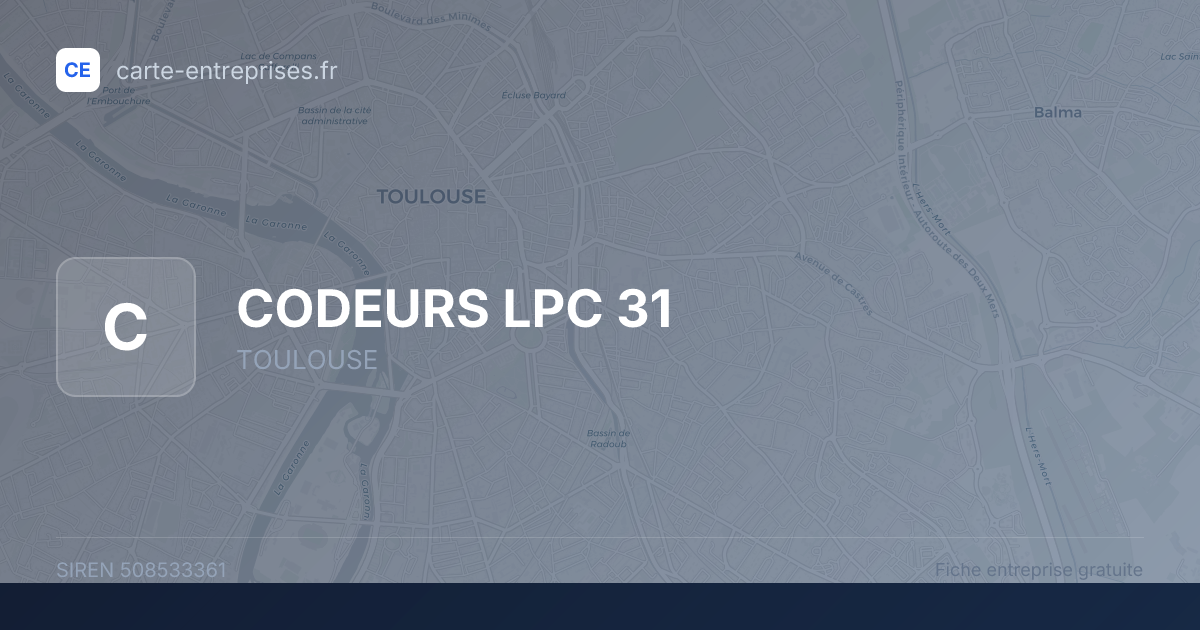 CODEURS LPC 31 — 508533361 — fiche entreprise