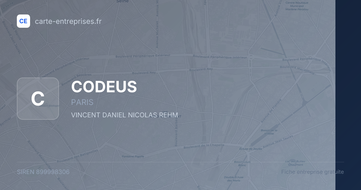 CODEUS — 899998306 — fiche entreprise