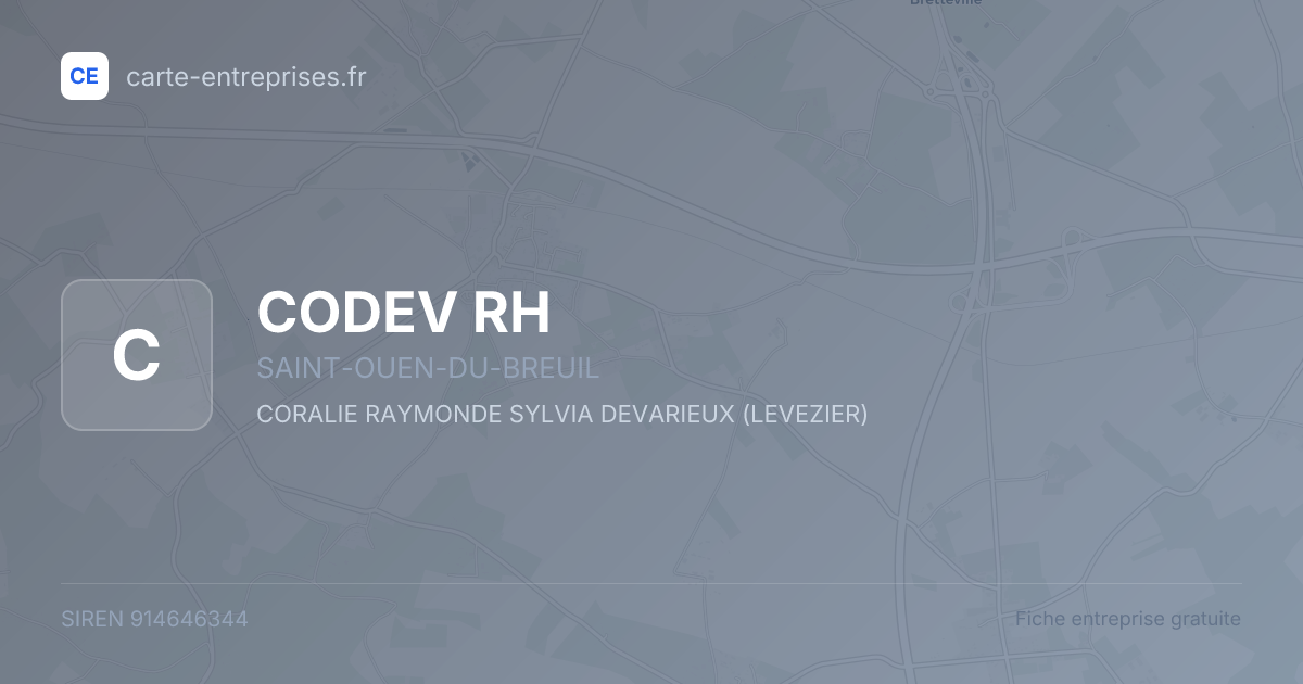 CODEV RH — 914646344 — fiche entreprise