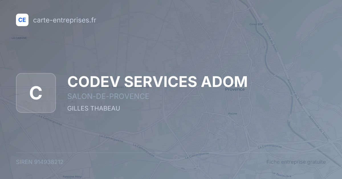 CODEV SERVICES ADOM — 914938212 — fiche entreprise