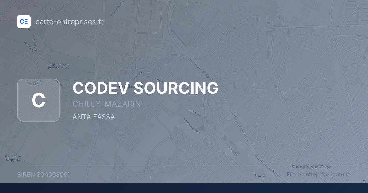 CODEV SOURCING — 894998061 — fiche entreprise