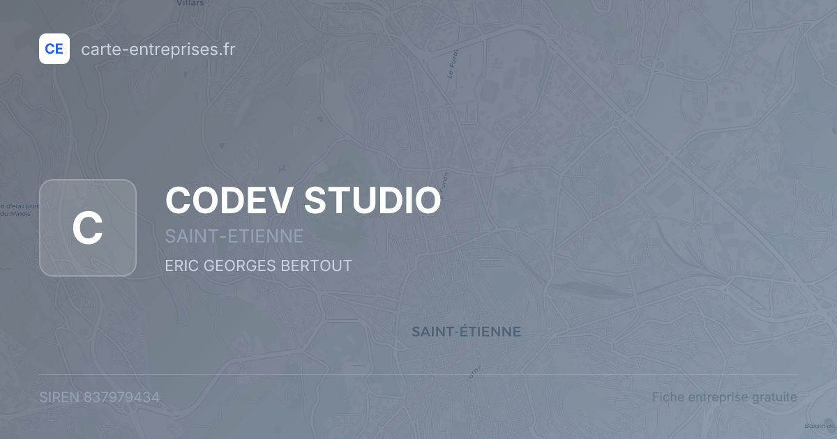 CODEV STUDIO — 837979434 — fiche entreprise