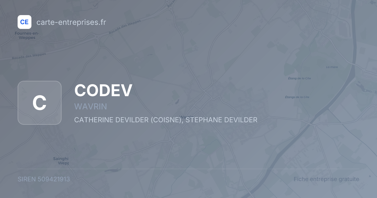 CODEV — 509421913 — fiche entreprise
