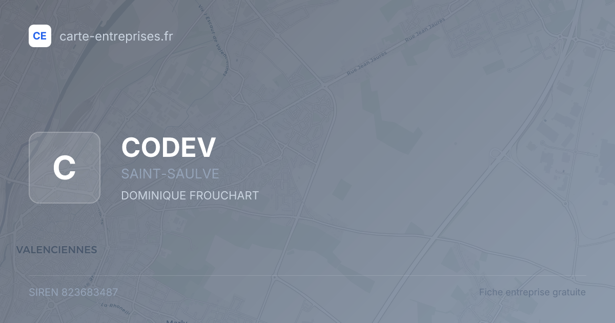 CODEV — 823683487 — fiche entreprise