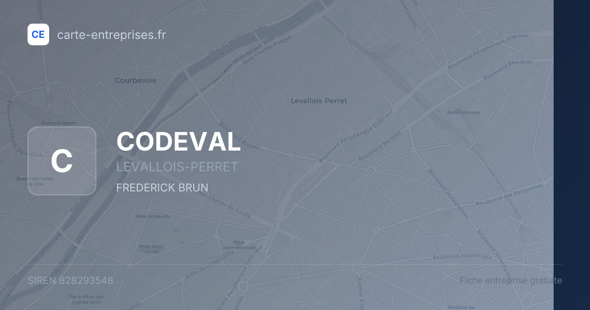 CODEVAL — 828293548 — fiche entreprise