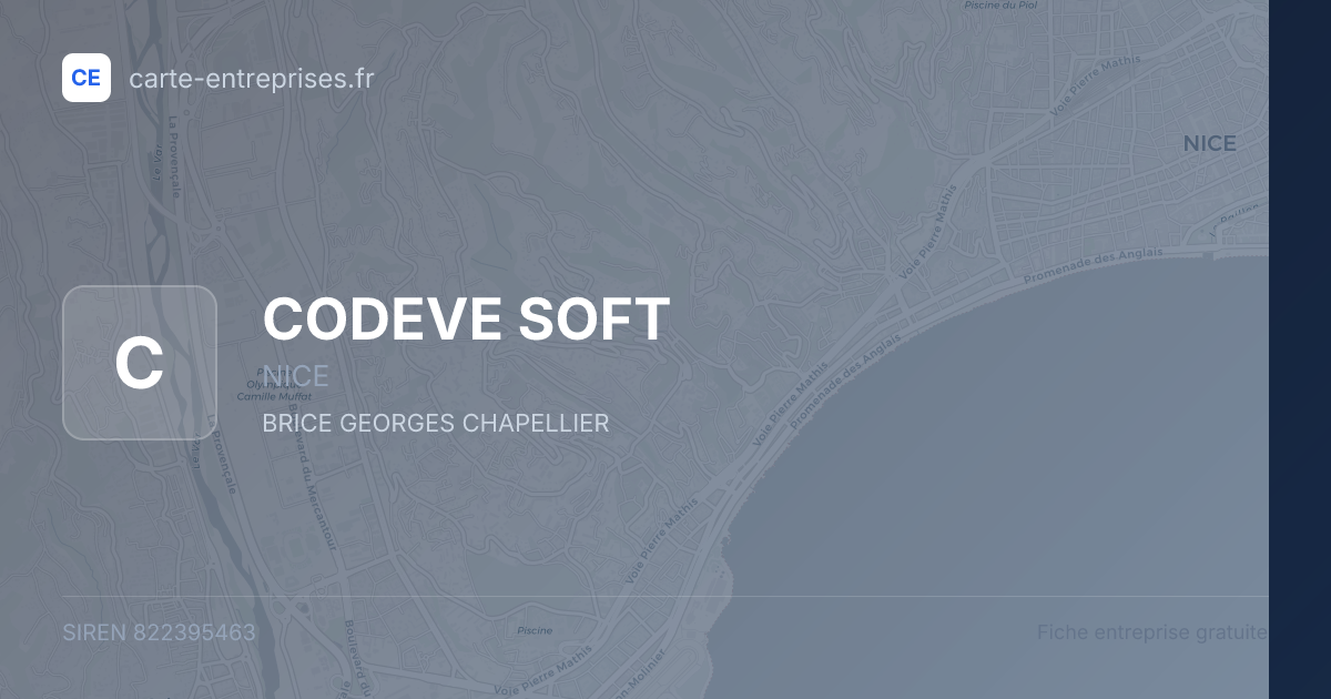 CODEVE SOFT — 822395463 — fiche entreprise