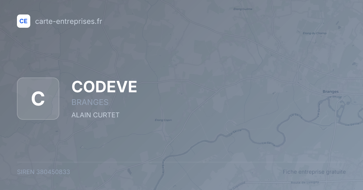 CODEVE — 380450833 — fiche entreprise