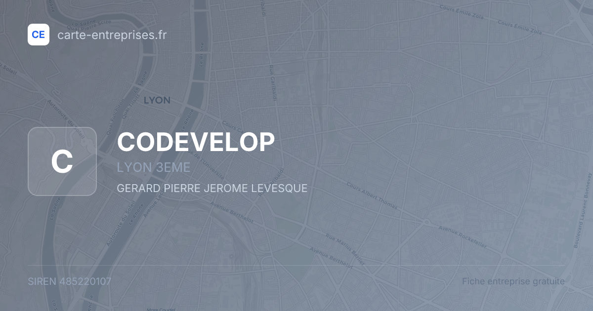 CODEVELOP — 485220107 — fiche entreprise