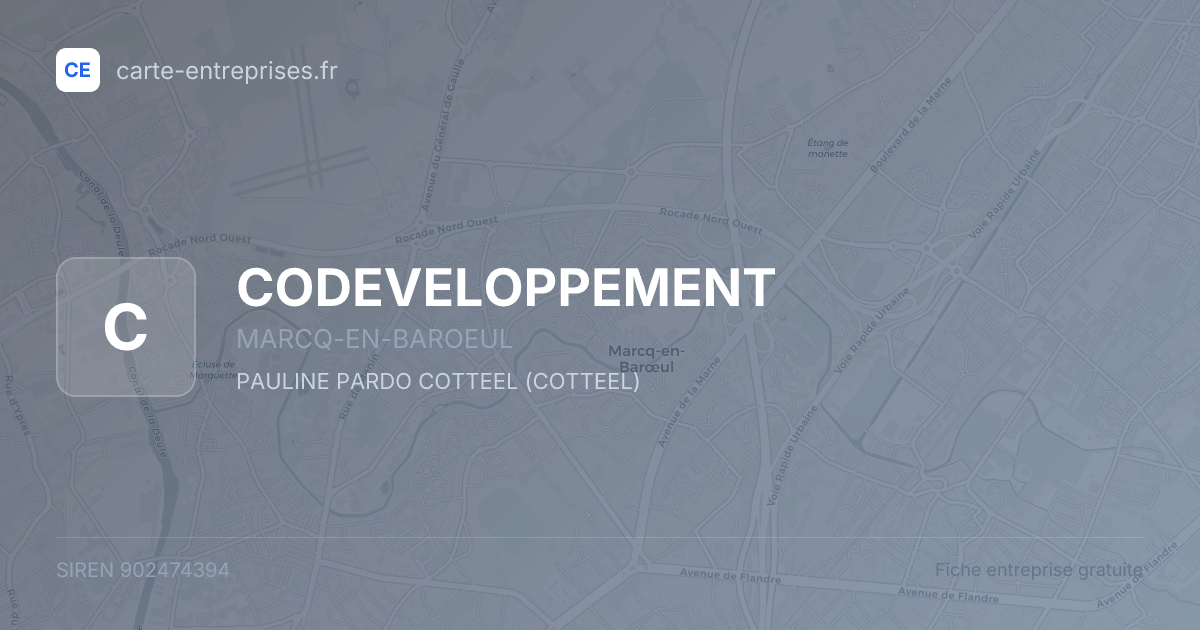 CODEVELOPPEMENT — 902474394 — fiche entreprise