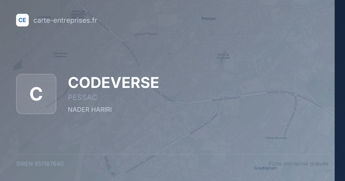 CODEVERSE — 951187640 — fiche entreprise