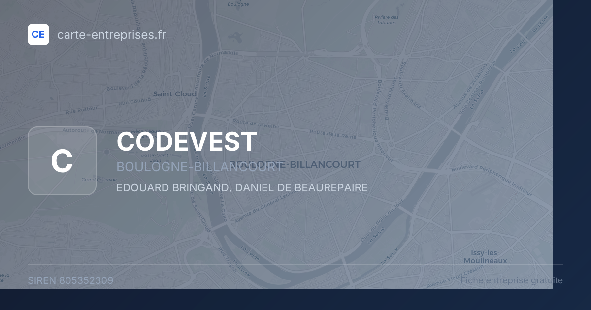 CODEVEST — 805352309 — fiche entreprise