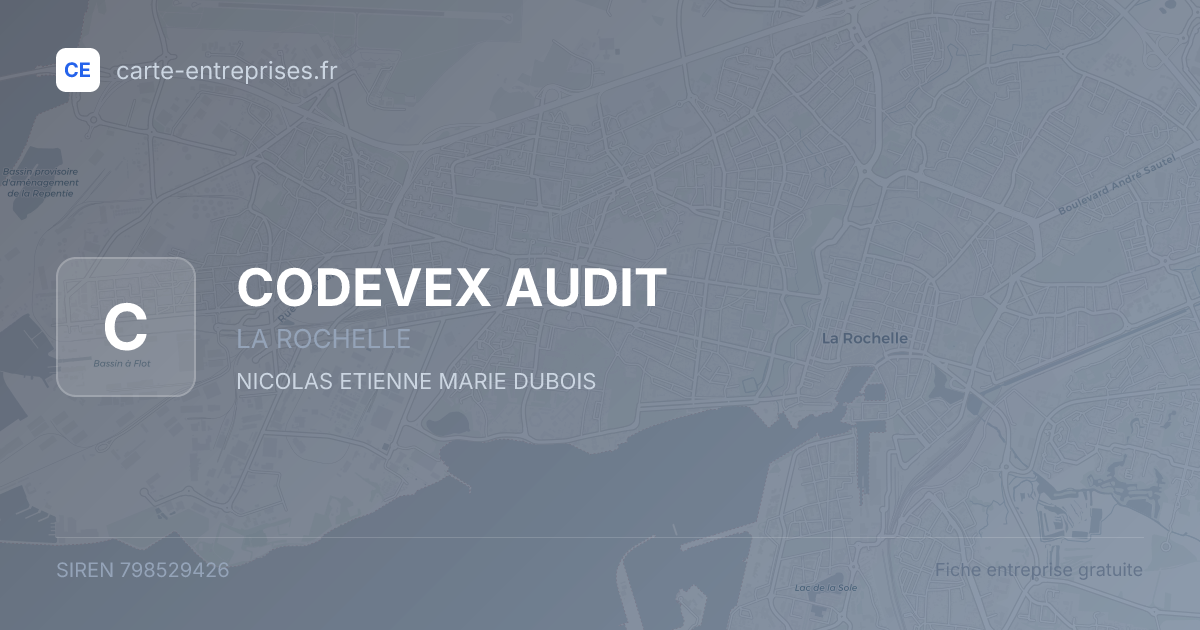 CODEVEX AUDIT — 798529426 — fiche entreprise