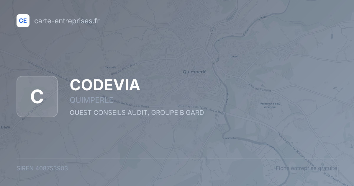 CODEVIA — 408753903 — fiche entreprise