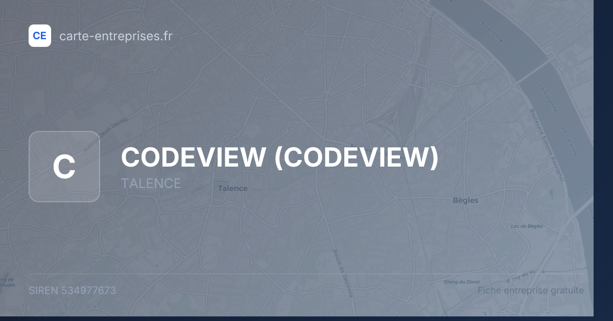 CODEVIEW — 534977673 — fiche entreprise