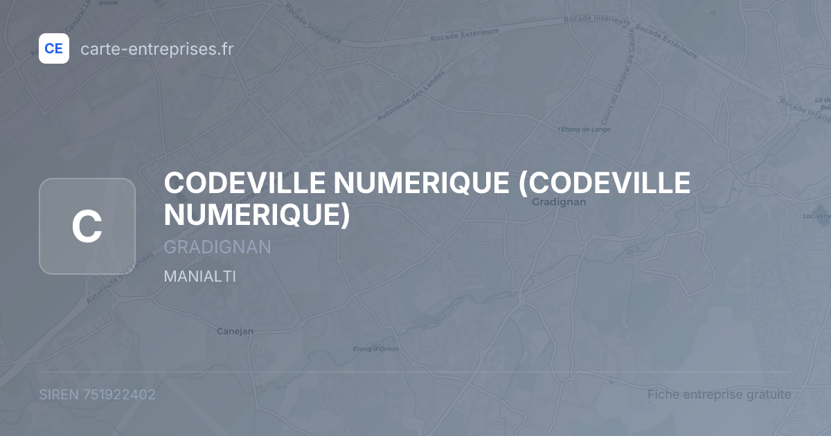 CODEVILLE NUMERIQUE — 751922402 — fiche entreprise