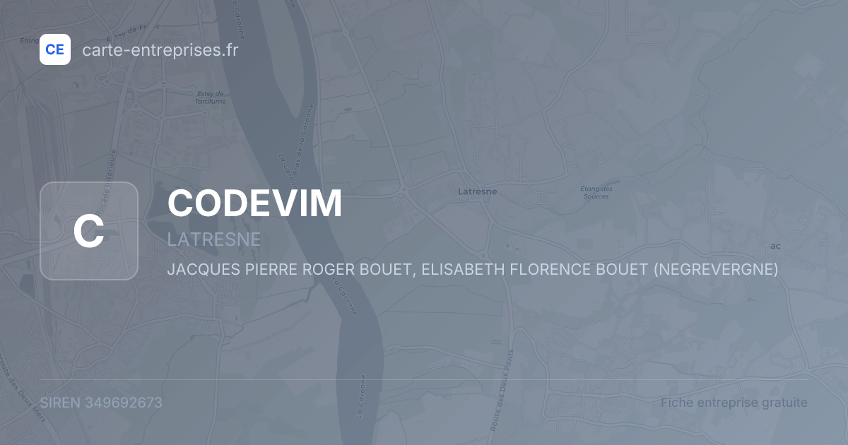 CODEVIM — 349692673 — fiche entreprise