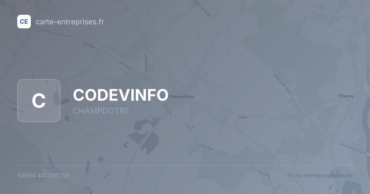 CODEVINFO — 441288255 — fiche entreprise