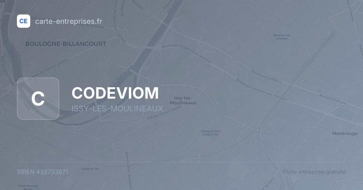 CODEVIOM — 432733871 — fiche entreprise