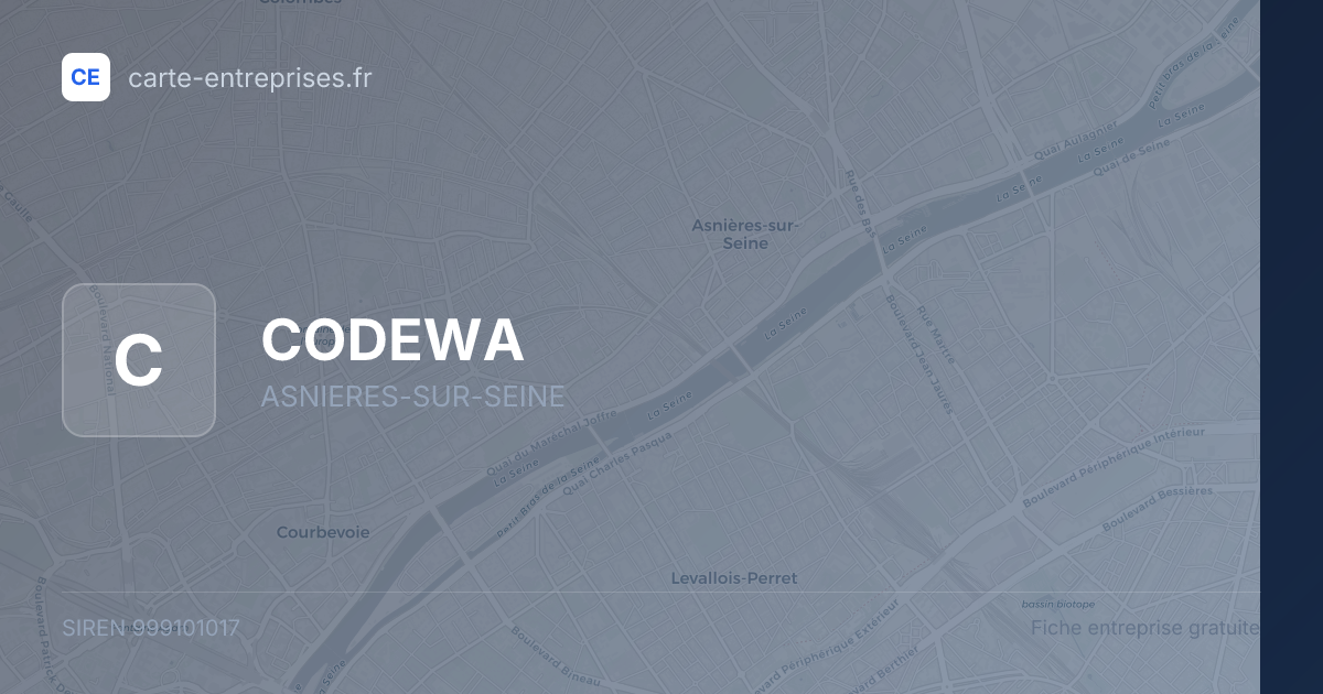 CODEWA — 999101017 — fiche entreprise